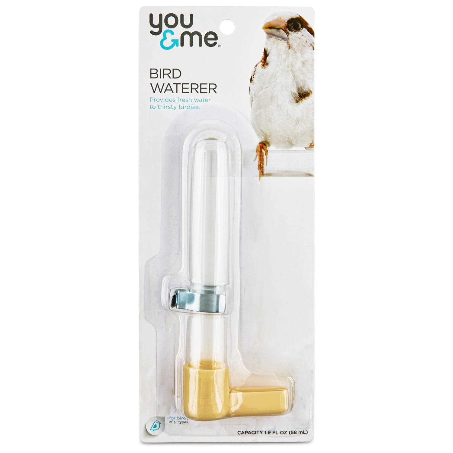 You & Me Glass 6 Bird Waterer