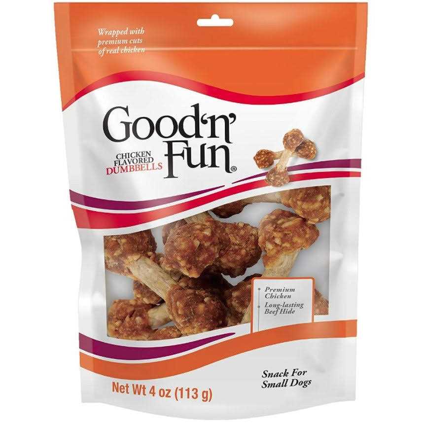 Good’n’Fun Chicken Flavored Dumbbells