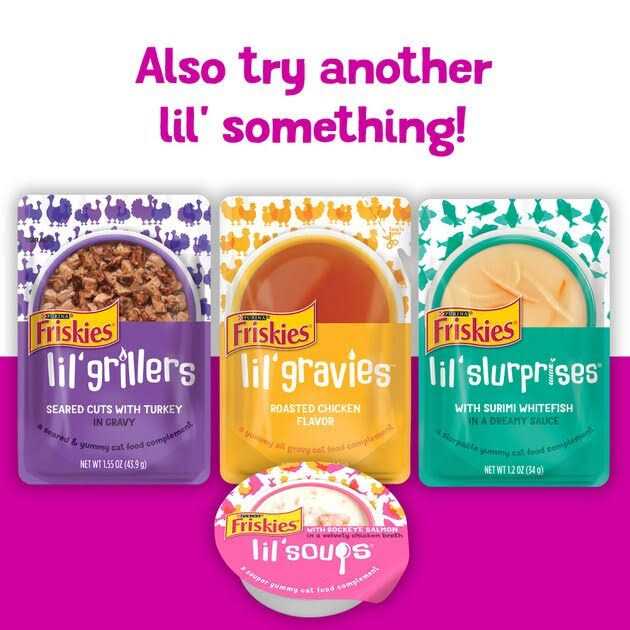 Purina Friskies Lil’ Shakes With Enticing Chicken Lickable Puree Cat Food Topper