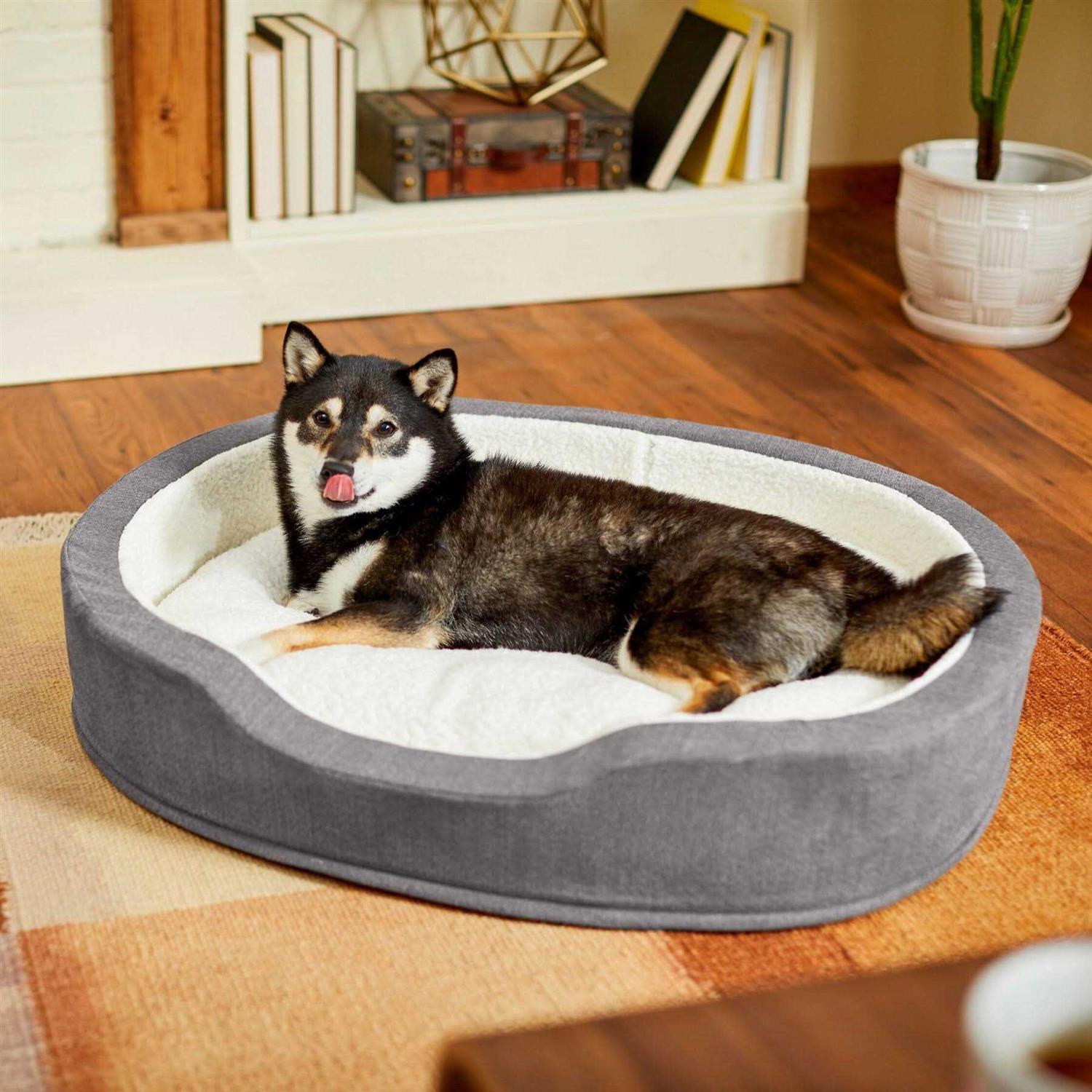 Frisco Bolster Cat Dog Bed