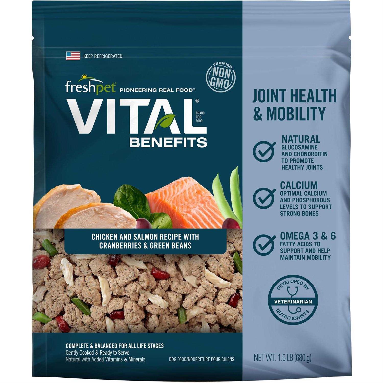 Freshpet Vital Benefits Joint Health All Life Stage Fresh Dog Food
