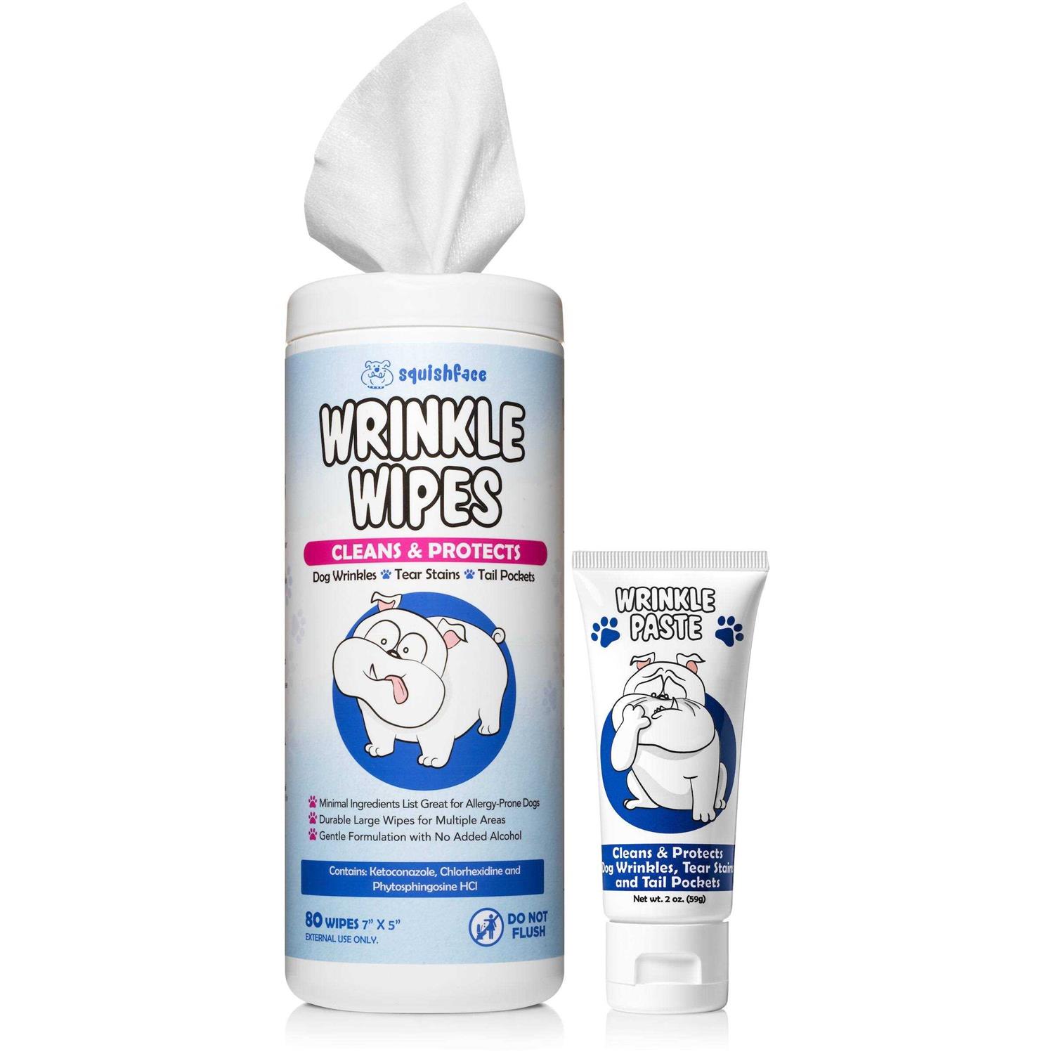 Squishface Protect Your Dogs Wrinkles With Wrinkle Paste + Wrinkle Wipes