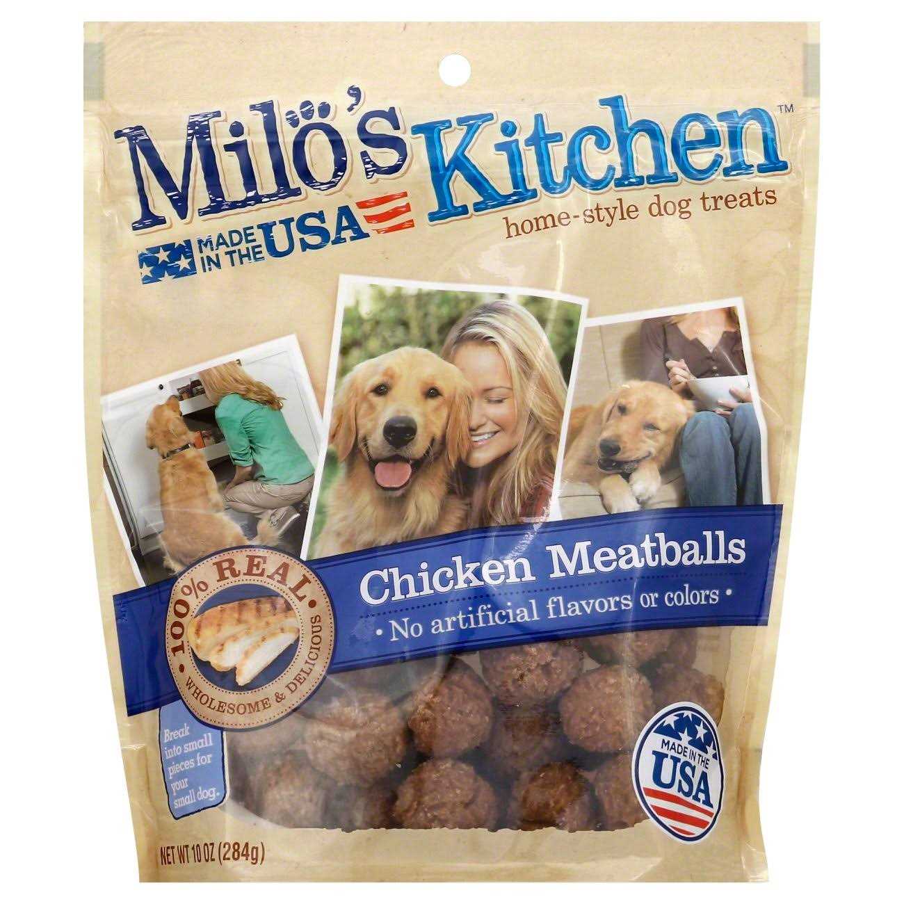 Milo’s Kitchen Chicken Meatballs Dog Treats