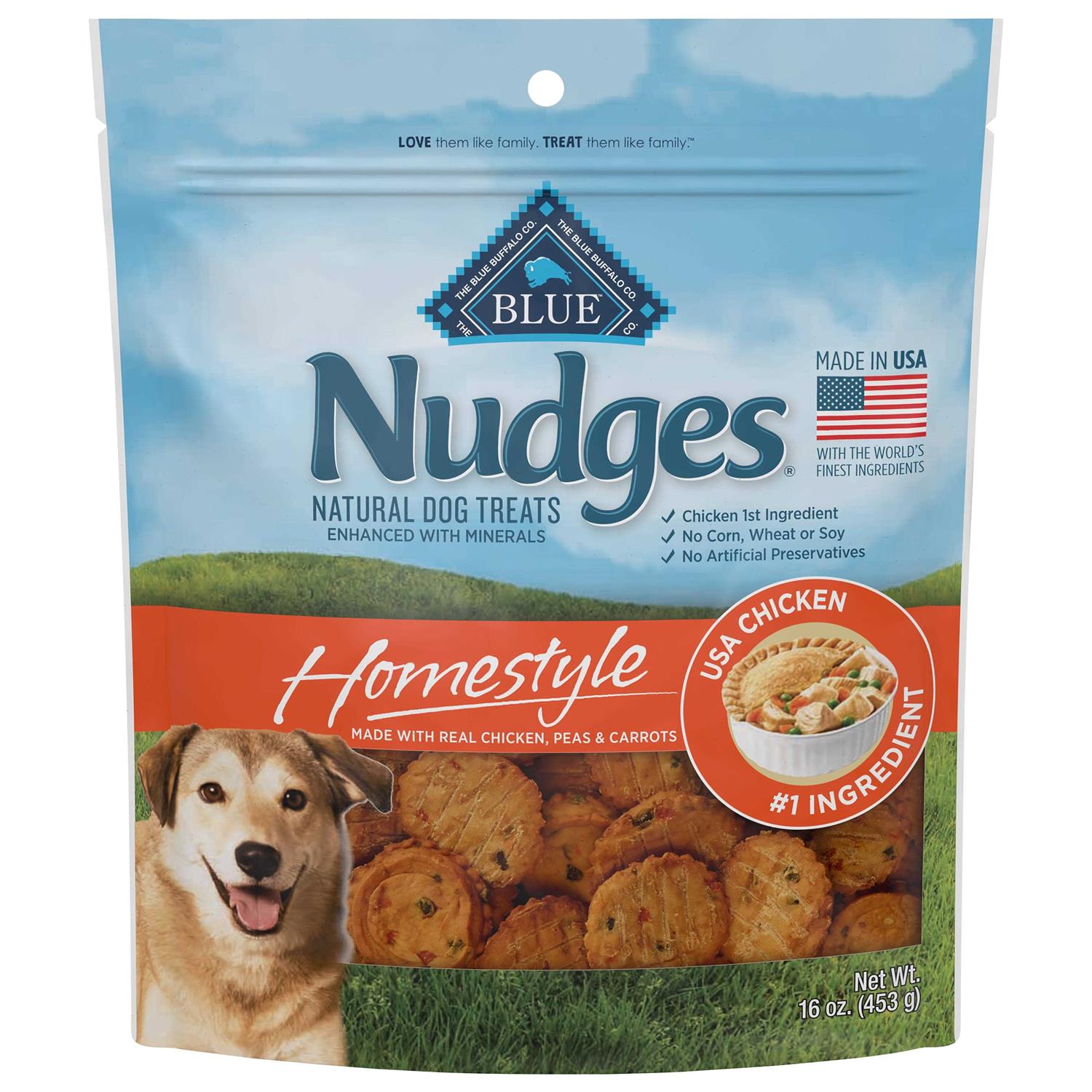 Blue Buffalo Nudges Homestyle Chicken Natural Dog Treats