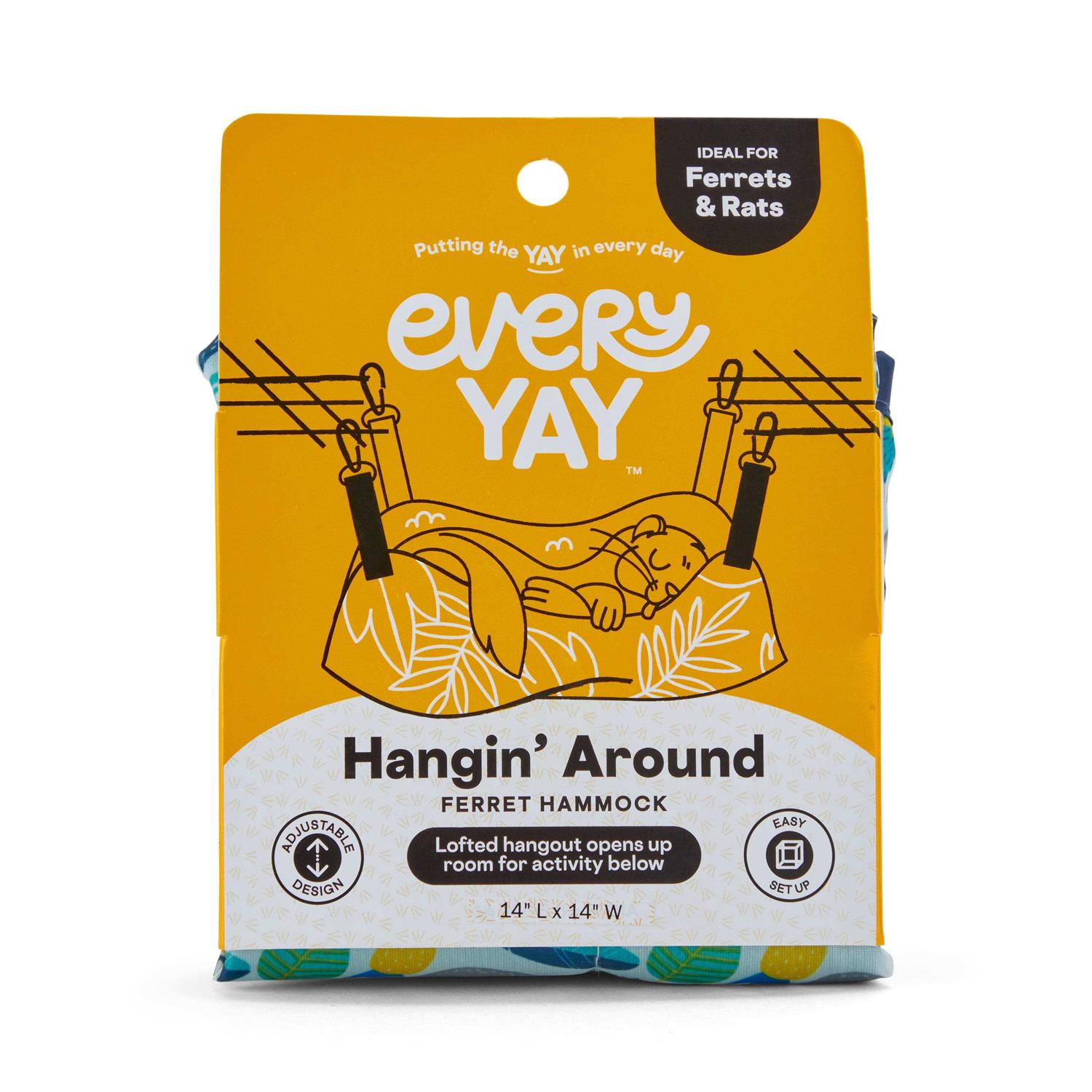 EveryYay Hangin’ Around Reversible Ferret Hammock