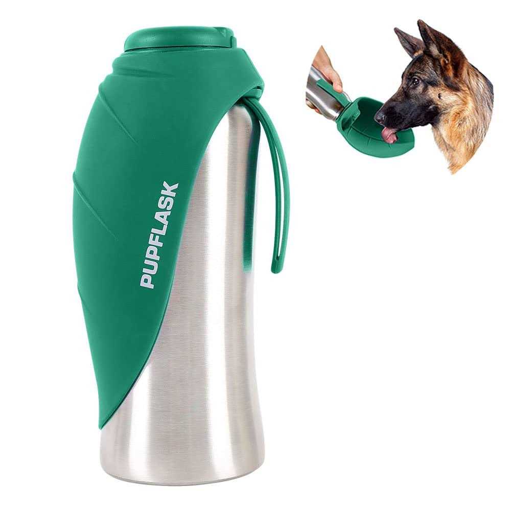 Tuff Pupper PupFlask Large Dog Water Bottle 27 or 40 OZ Stainless Steel
