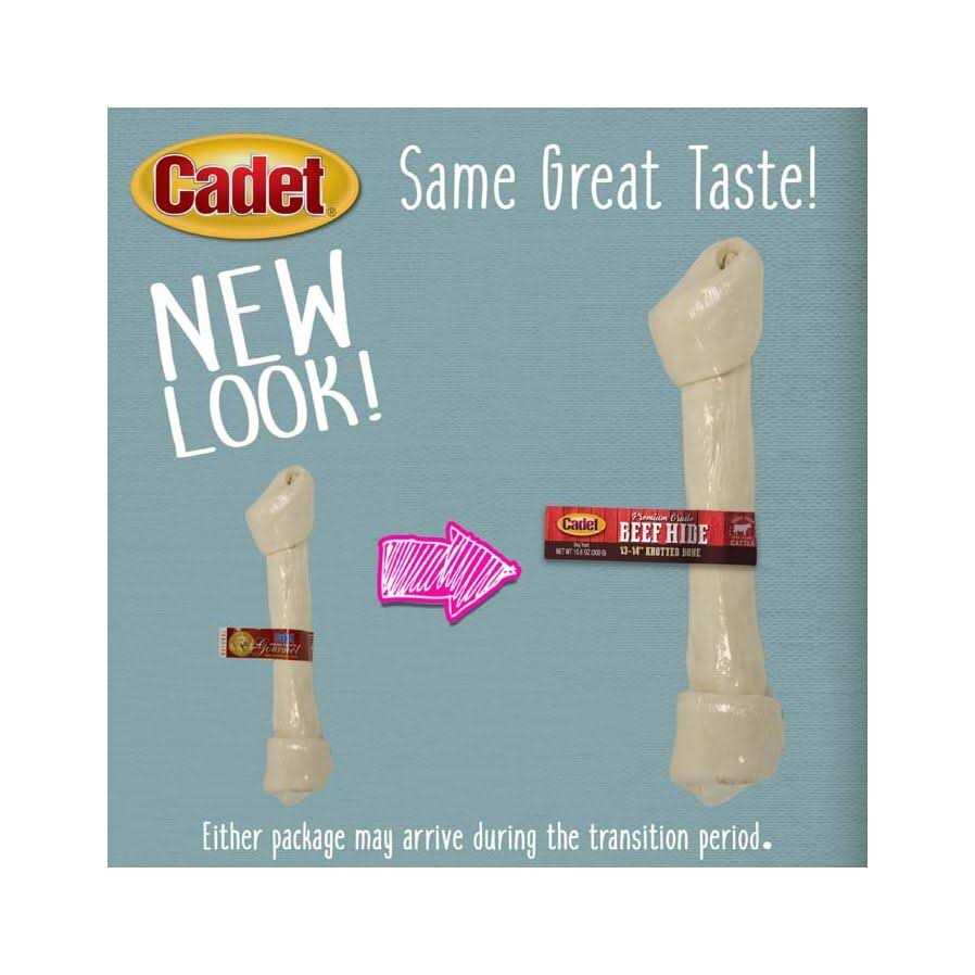 Cadet Beef Hide Knotted Bone Dog Chews