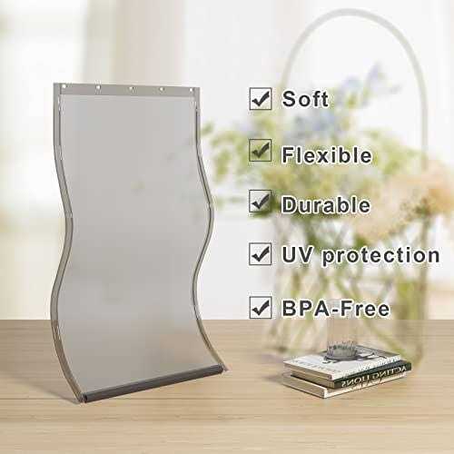 MIAOTONG Large Dog Door Replacement Flaps with Screws Compatible with PetSafe Freedom Doggie Doors PAC11-11039