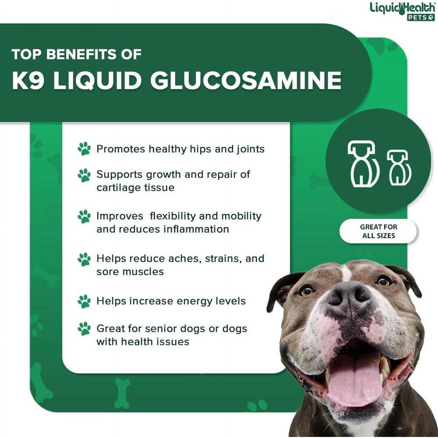 Liquid Health Pets K9 Glucosamine for Dogs Joint Supplement