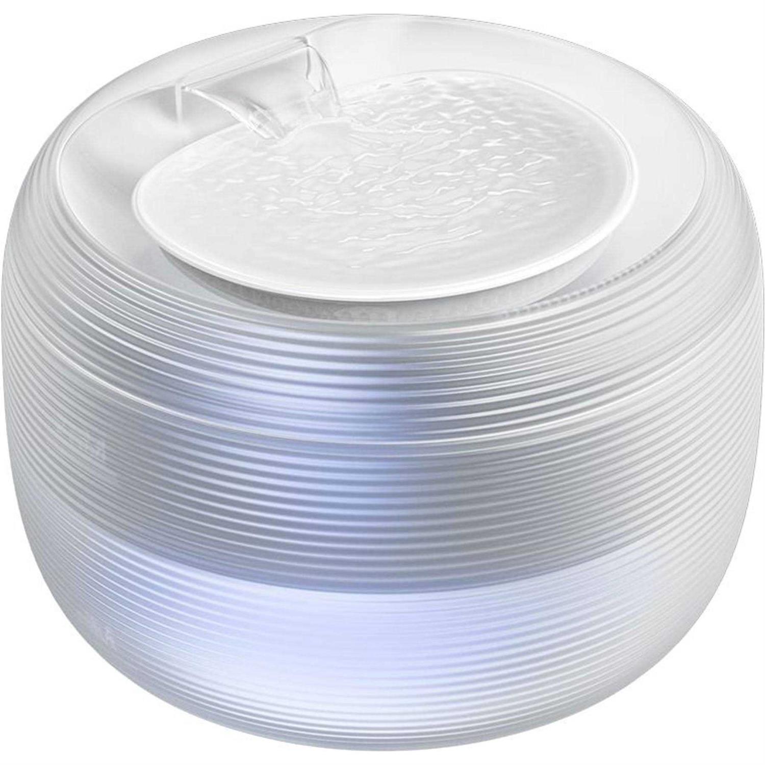 GroovyPets 2.5 L Translucent Pet Drinking Water Fountain Waterer for Cats Dogs-3 Colors 4U