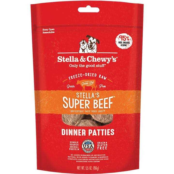 Stella & Chewy’s Dog Freeze Dried Food Dinner Patties Super Beef