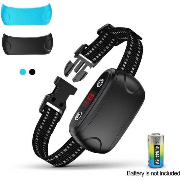 Petdiary B300 Anti Bark Collar Waterproof Rechargeable No Barking Collar, 2 Training Modes, Beep and Shock Dog Bark Collar