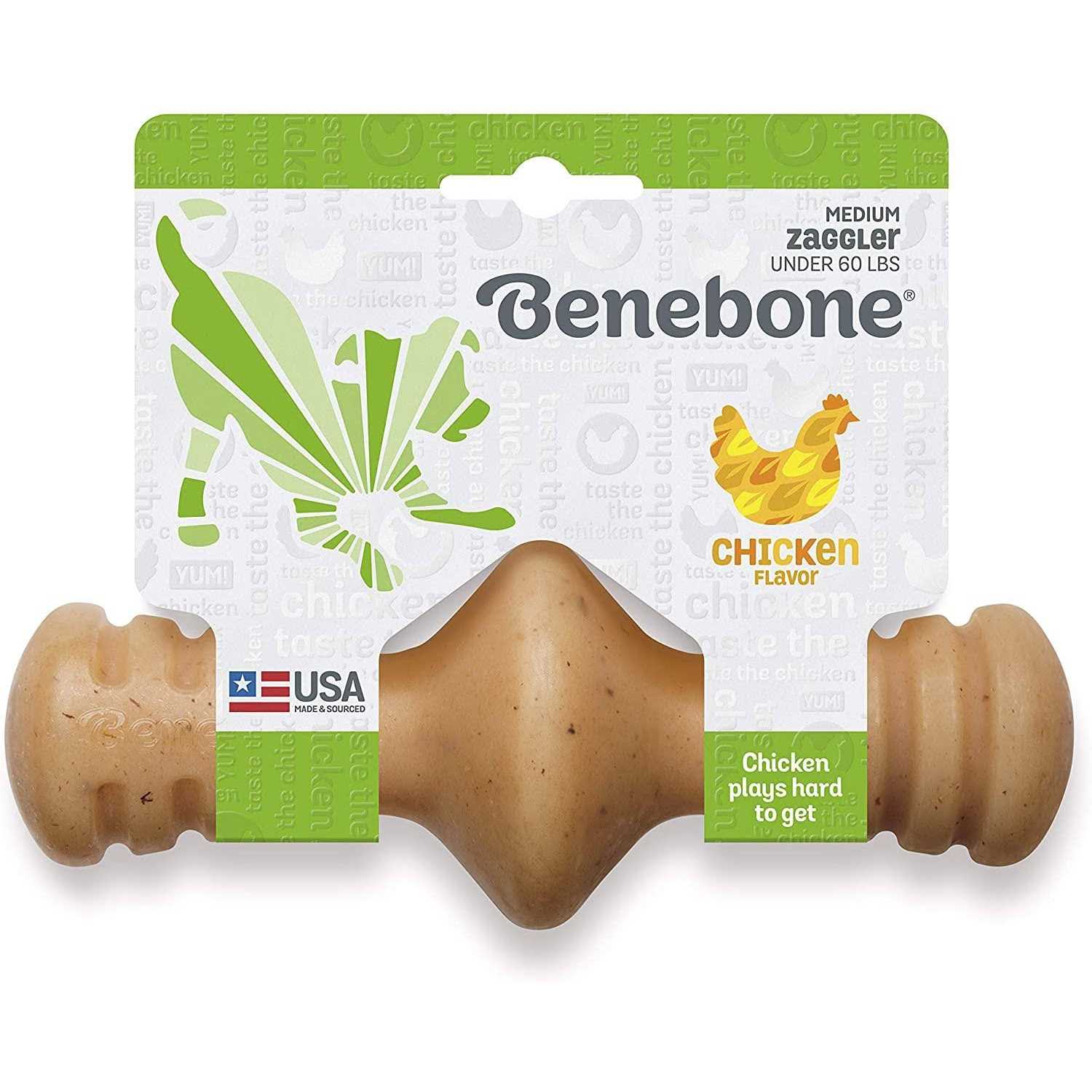 Benebone Chicken Zaggler Dog Chew Toy