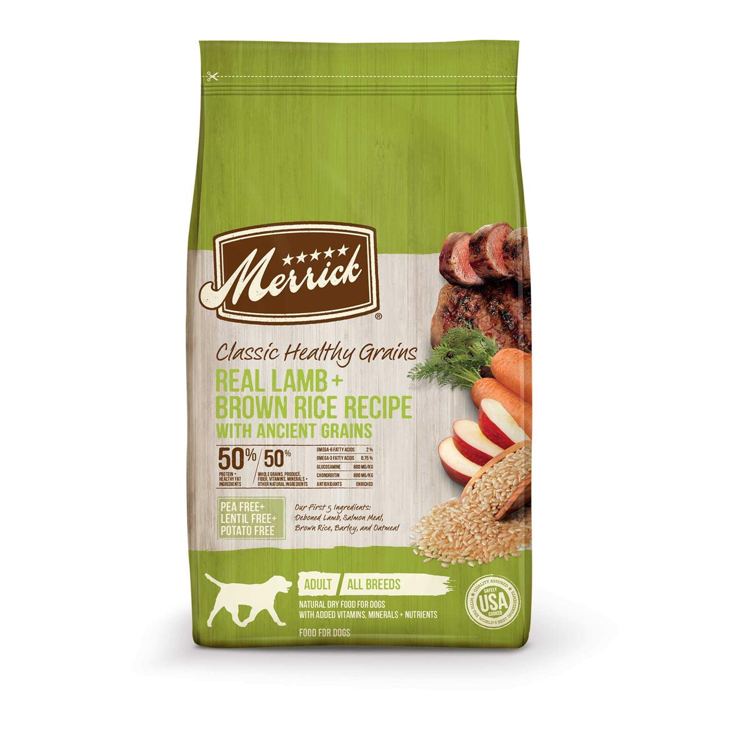 Merrick Classic Real Lamb Green Peas with Ancient Grains Dry Dog Food