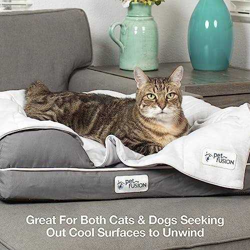 PetFusion Premium Cat and Dog Cooling Blanket Lightweight Pet Blanket