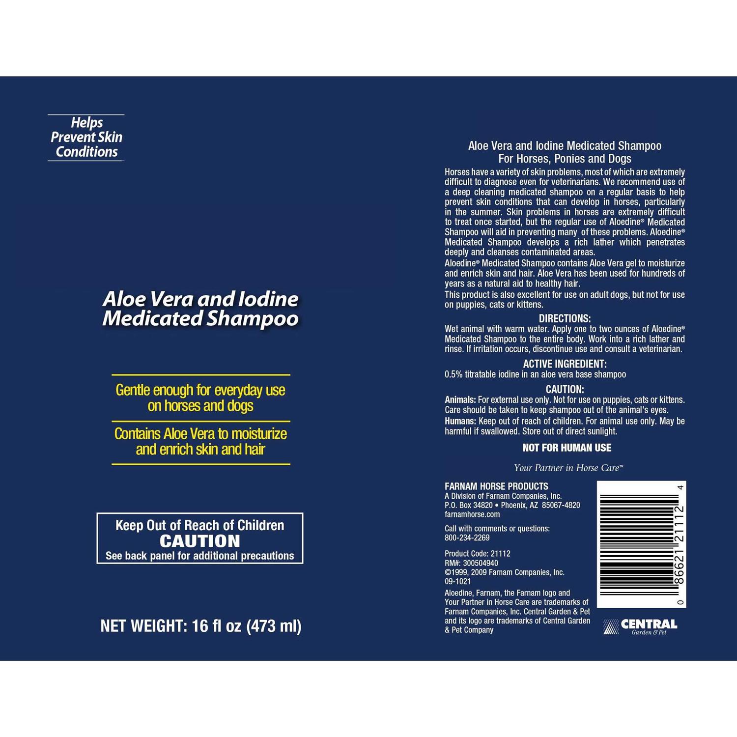 Farnam Aloedine Medicated Shampoo