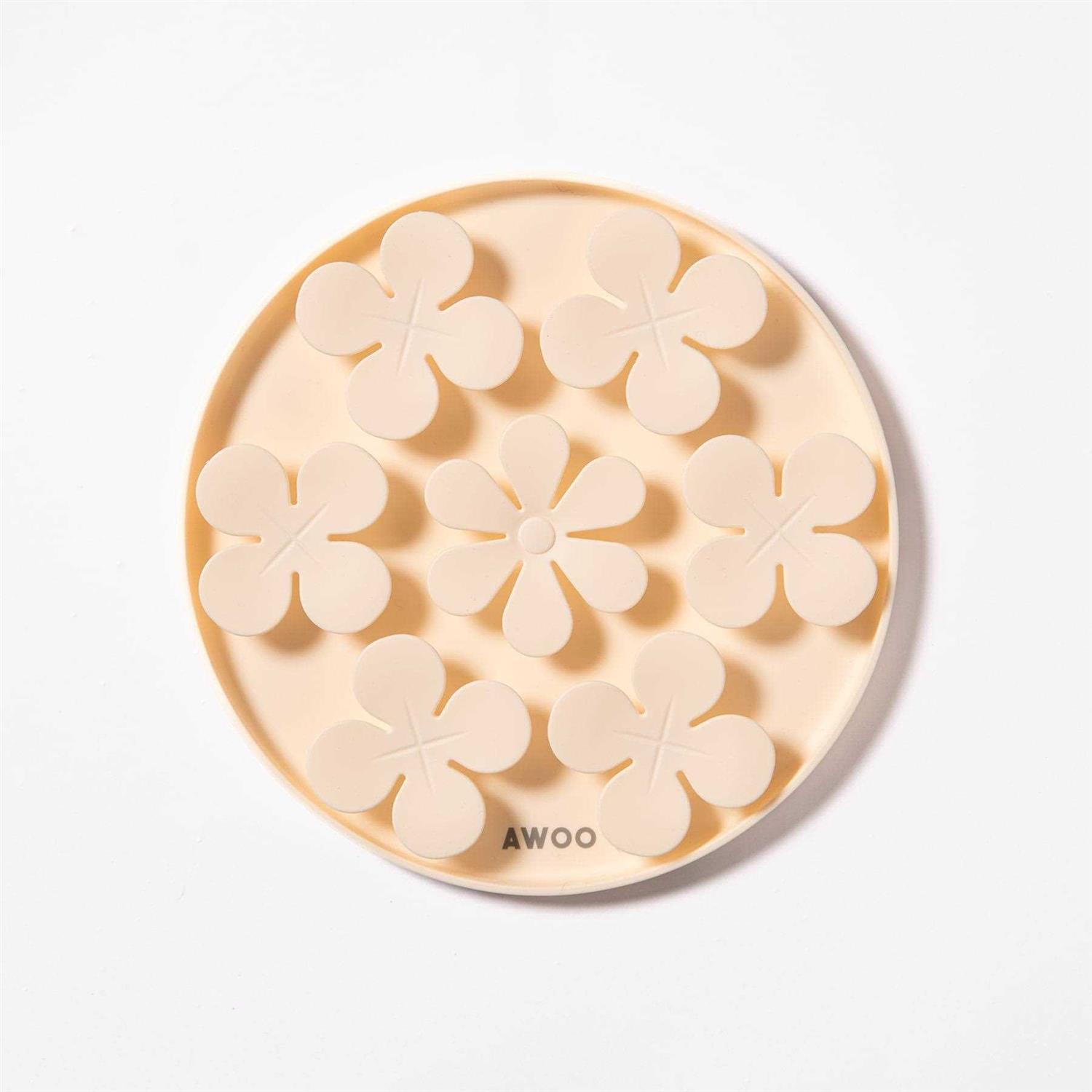 AWOO Silicone Meadow Snuffle and Slow Feeder Treat Dog Toy Dispenser