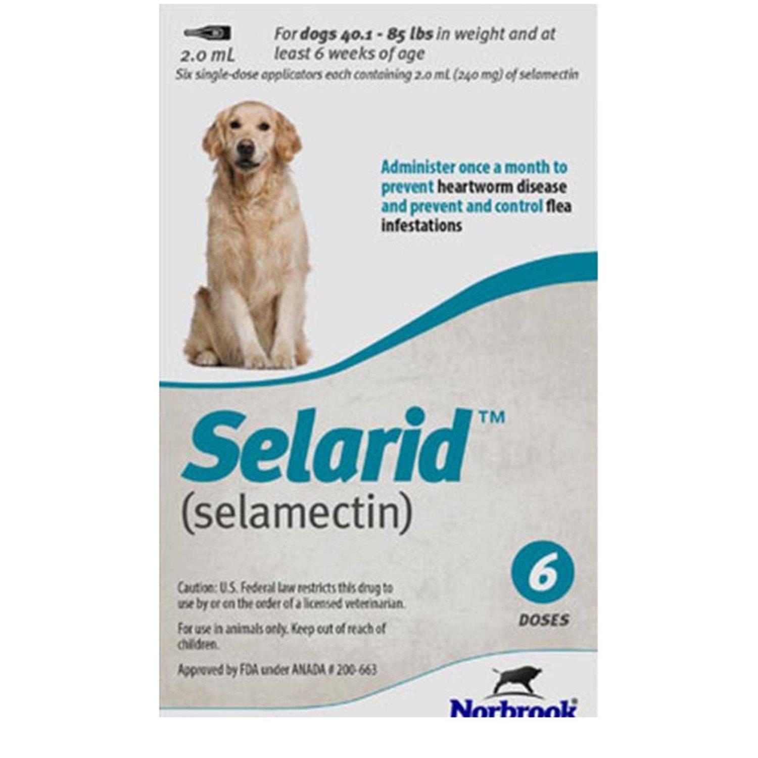 Selarid Topical for Dogs 40.1-85 lbs Teal