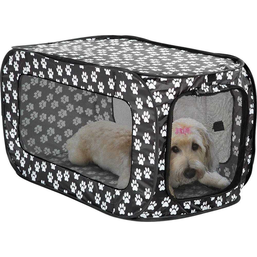 Pet Store Pop Open Single Door Collapsible Soft Sided Dog Crate