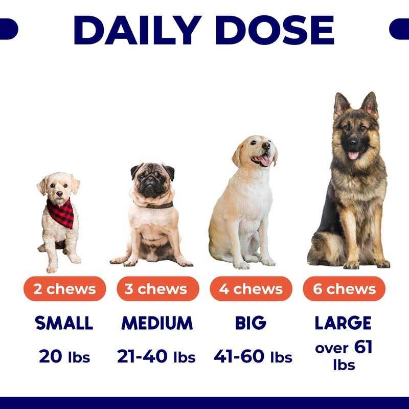 GoodGrowlies Omega 3 Alaskan Fish Oil Treats for Dogs Dry & Itchy Skin Relief + Allergy Support