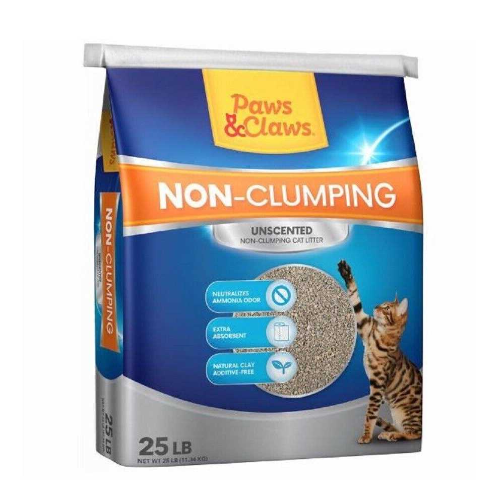 Paws & Claws Non-Clumping Unscented Clay Cat Litter