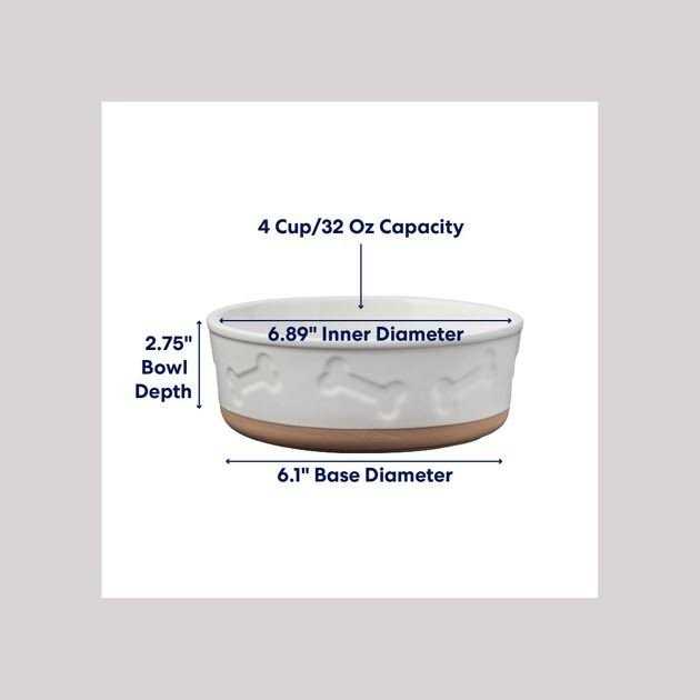 Frisco Bones Non-skid Ceramic Dog & Cat Bowl