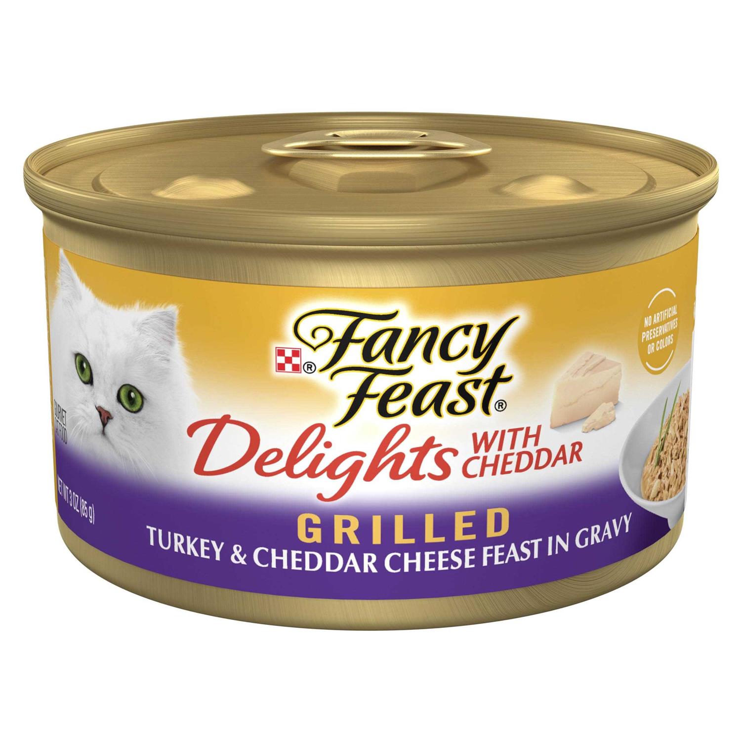 Fancy Feast Gravy Delights Grilled Cheddar Cheese Wet Cat Food