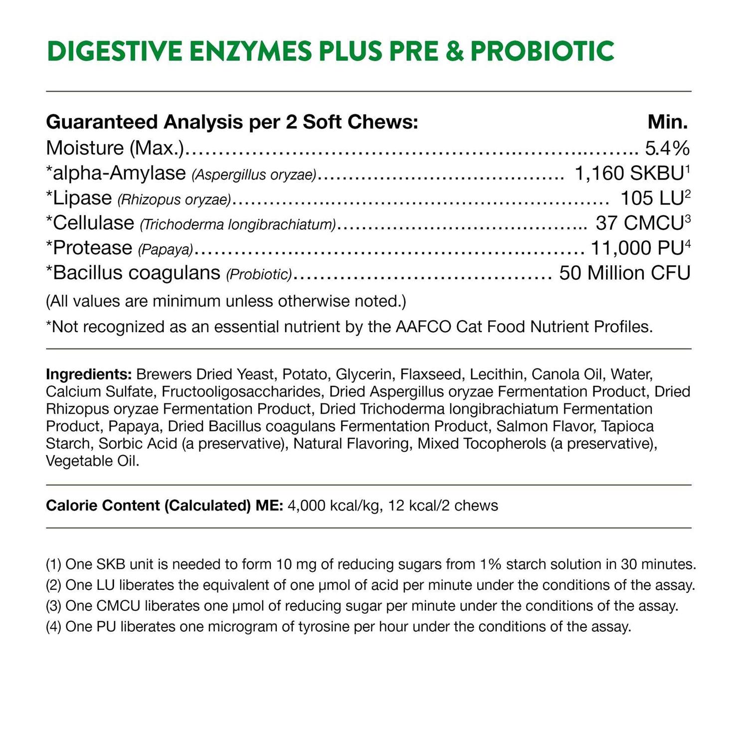 NaturVet Digestive Enzymes Plus Probiotic