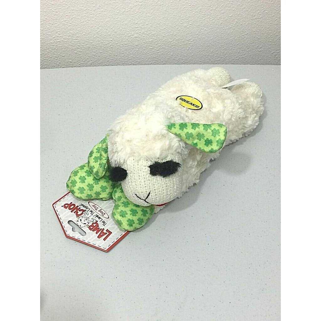 Multipet Shamrocks St Patrick’s Day Lamb Chop Dog Toy