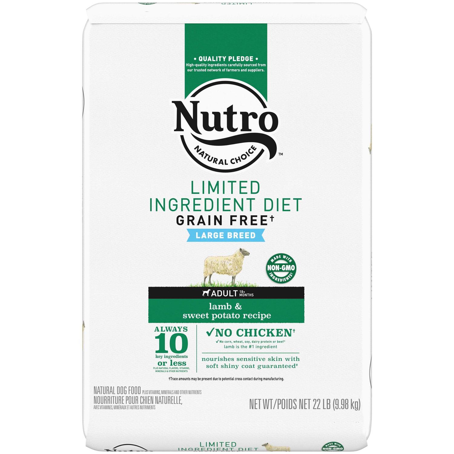 Nutro Limited Ingredient Diet Adult Dry Dog Food Lamb & Sweet Potato