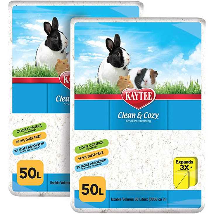 Kaytee Clean & Cozy White Bedding For Pet Guinea Pigs, Rabbits, Hamsters, Gerbils, and Chinchillas SIOC
