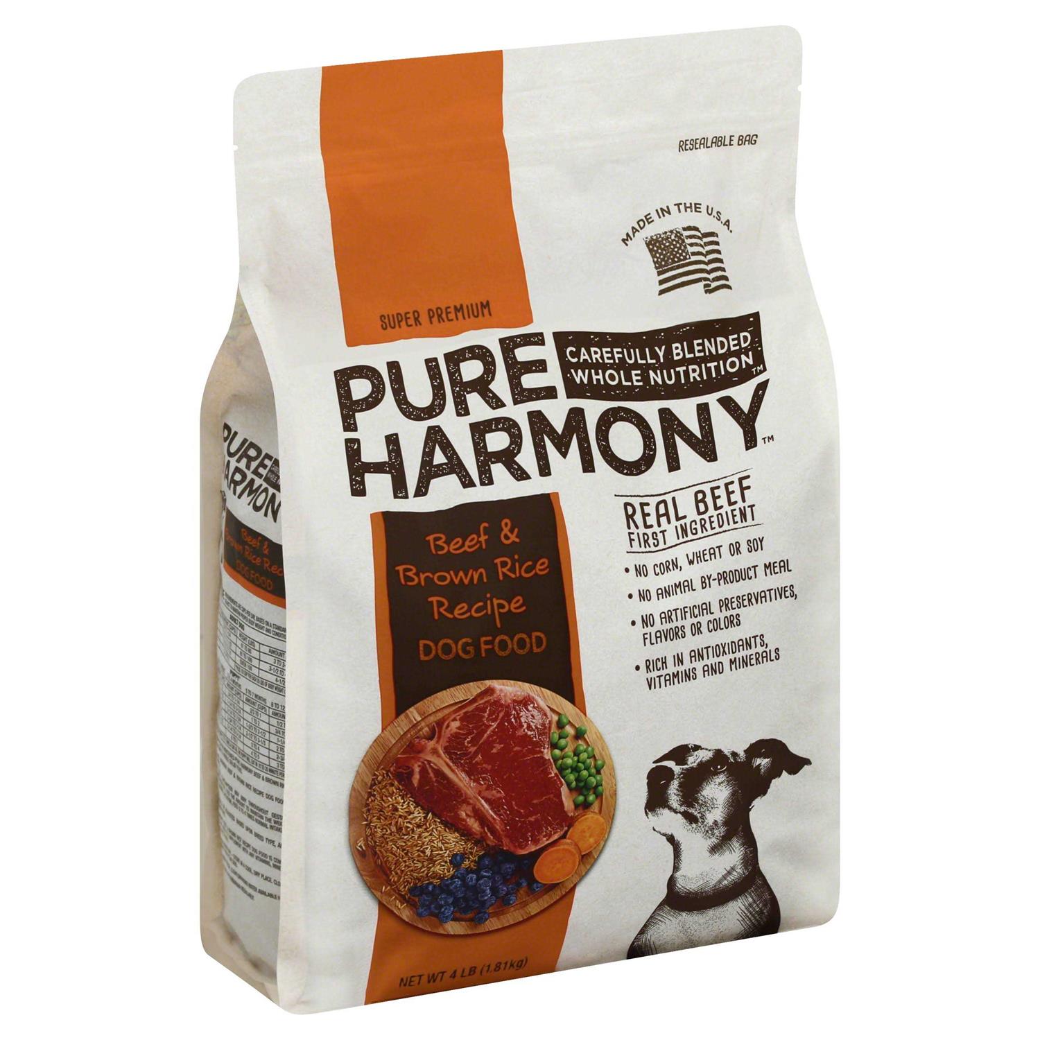 Pure Harmony Super Premium Beef & Brown Rice Recipe Dog Food