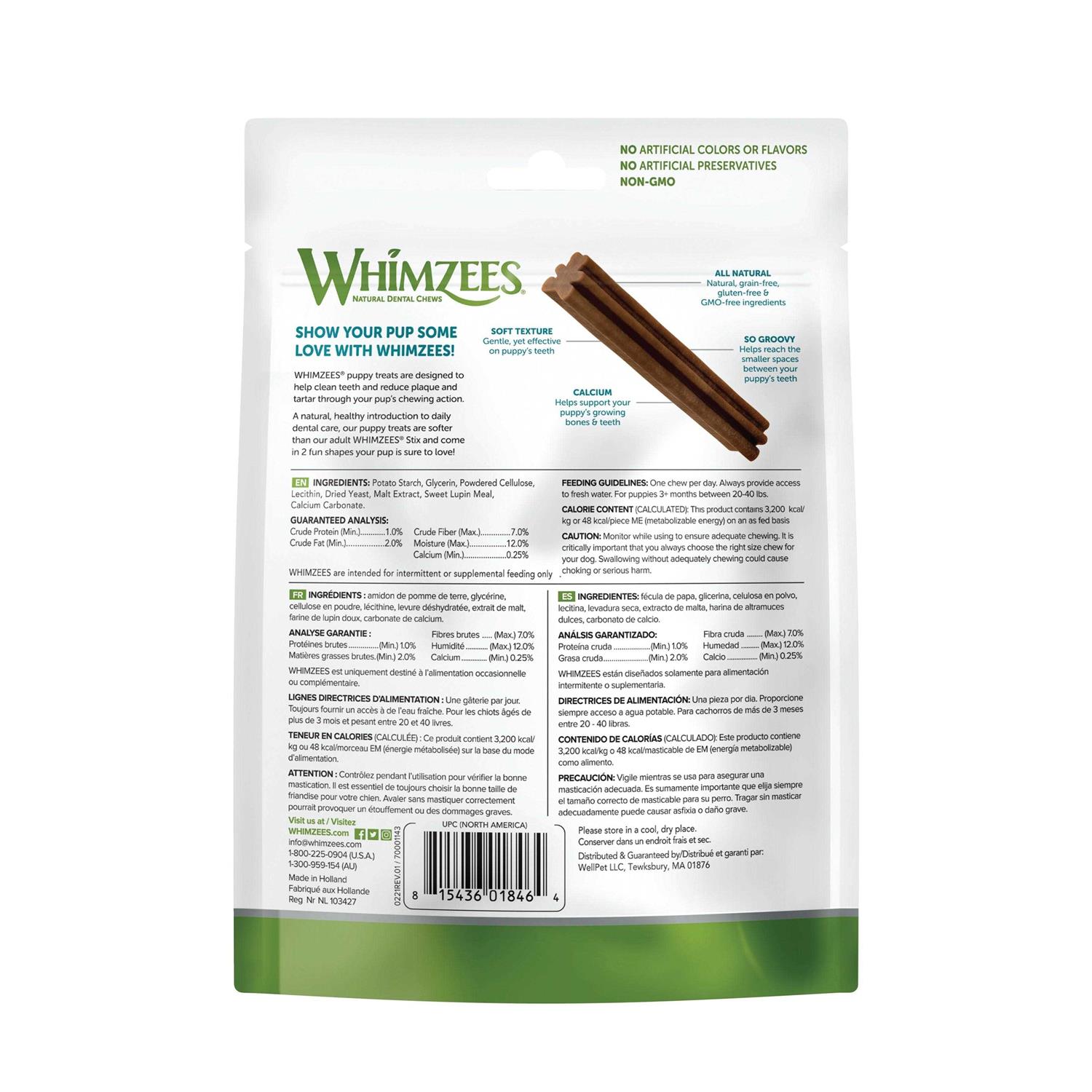 Whimzees Dental Puppy Treats