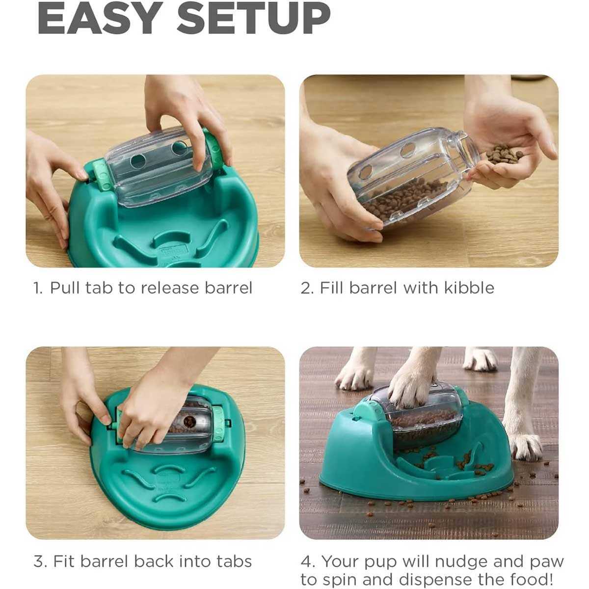 Outward Hound Spin N’ Eat Puzzle Dog Toy