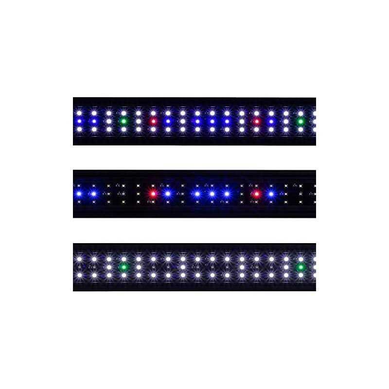 BeamsWork Vivio Full Spectrum LED Timer Adjustable Dimmer Aquarium Fish Tank Light Freshwater 12 20 24 30 36 48