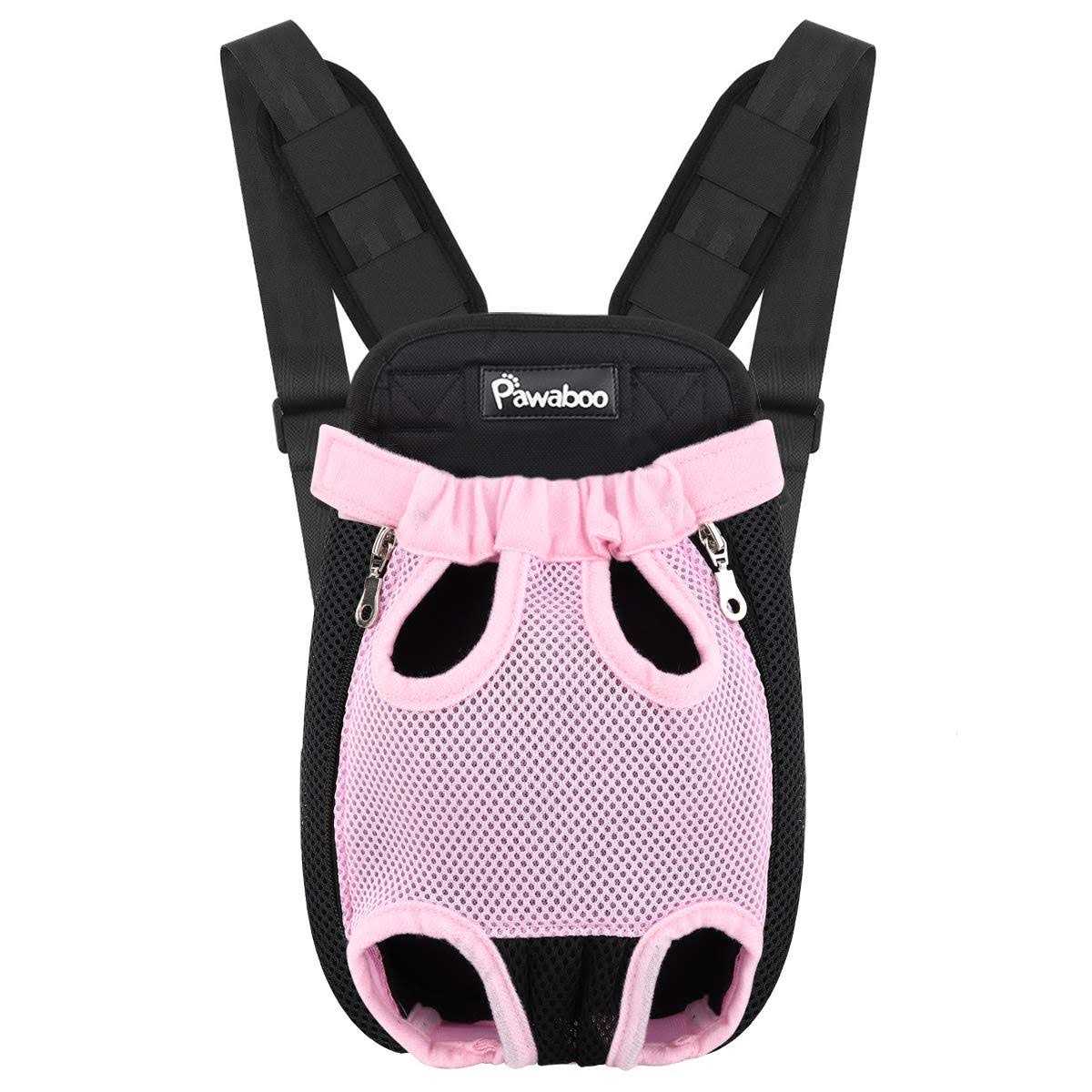 Pawaboo Pet Carrier Backpack Adjustable Pet Front Cat Dog Carrier Backpack Travel Bag