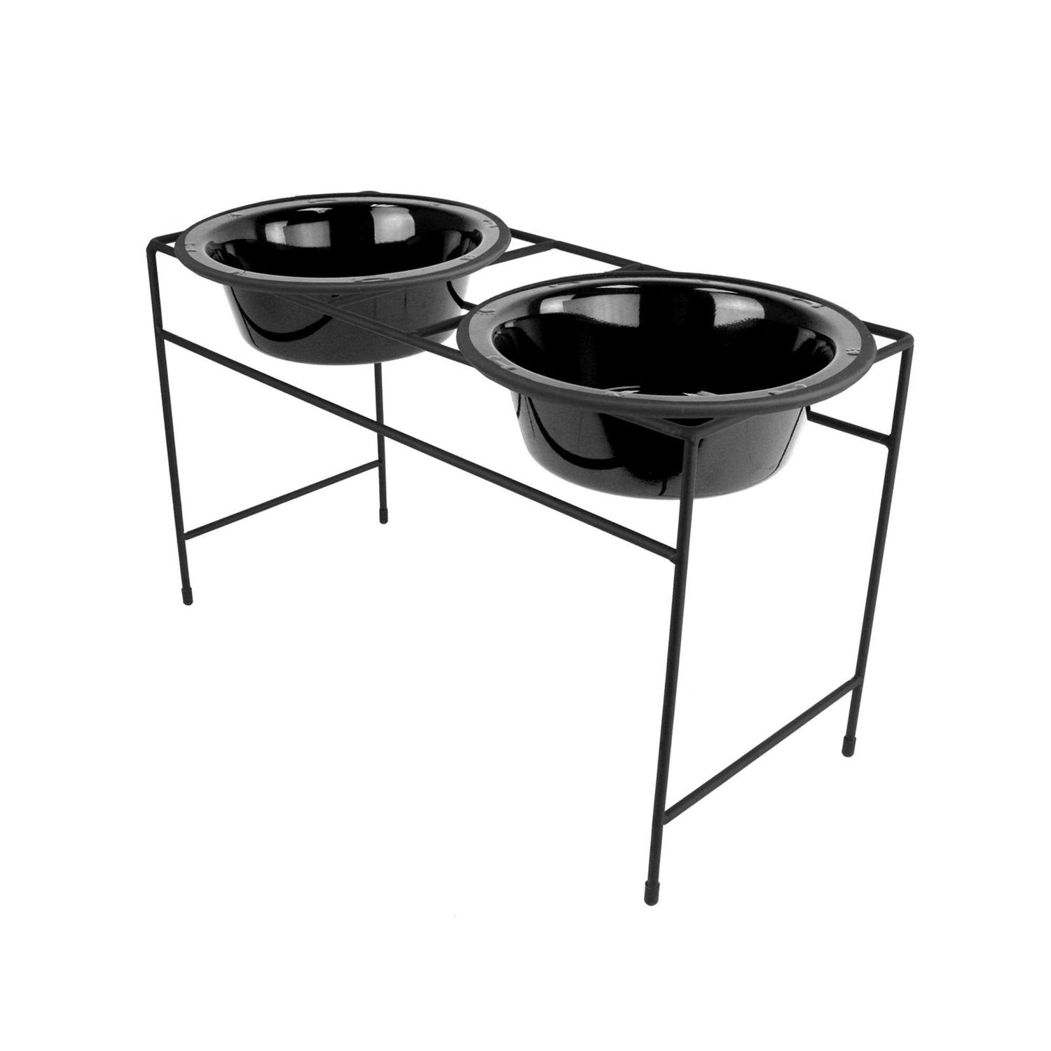 Platinum Pets Double Diner Feeder with Stainless Steel Dog Bowls