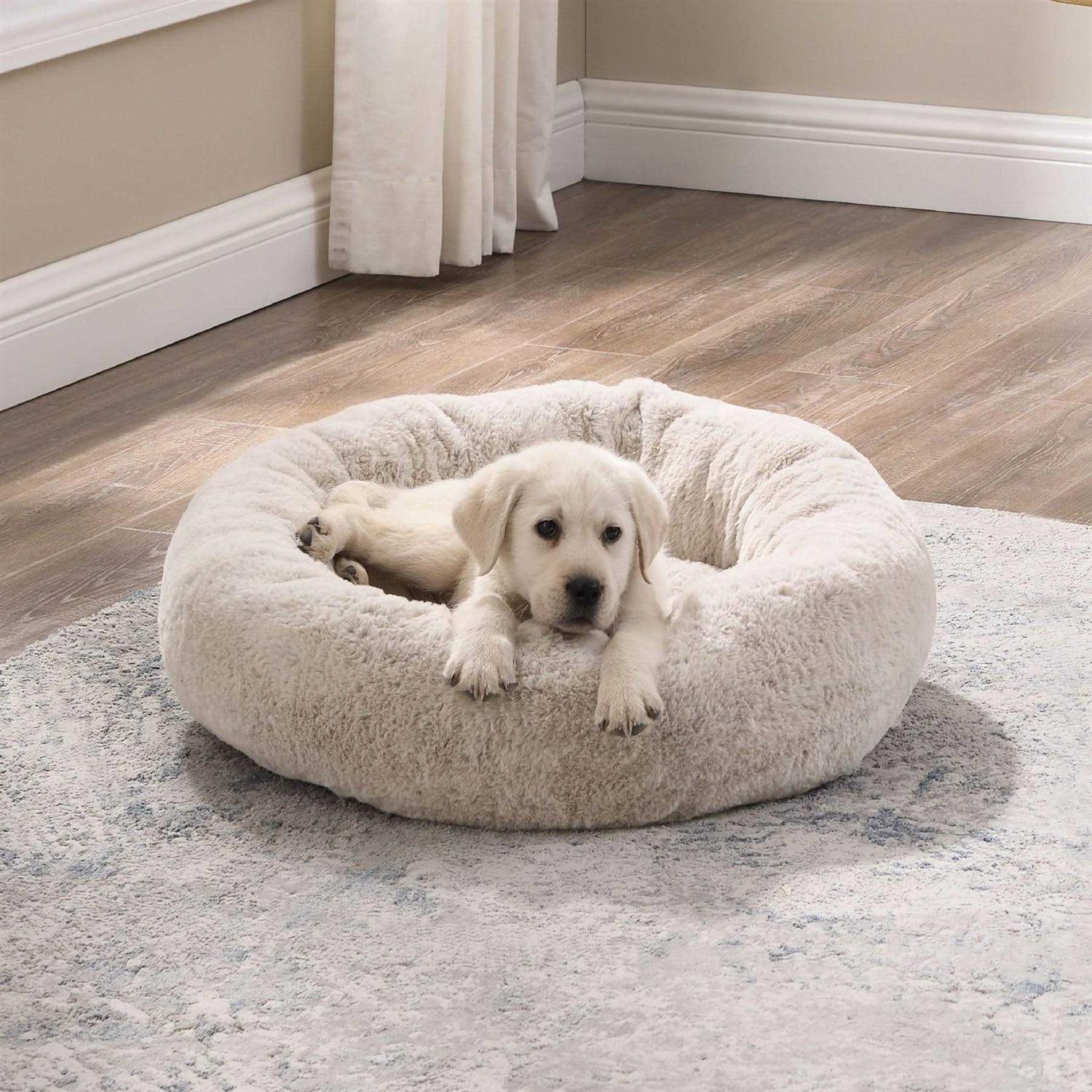 Best Friends by Sheri SnuggleSoft Faux Rabbit Fur Memory Foam Calming Bed