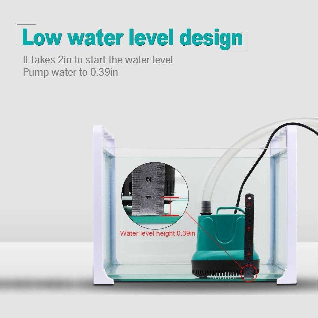 Upettools Submersible Water Pump Ultra Silence Circulation Multifunctional Water Pump with Handle for Pond