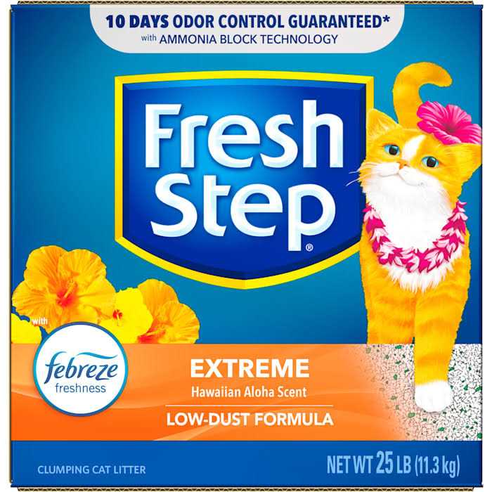 Fresh Step Hawaiian Aloha Extreme Scented Clumping Cat Litter with Febreze