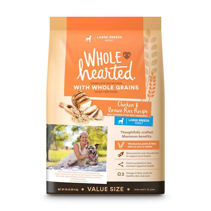 WholeHearted Adult Large-Breed Chicken & Brown Rice Recipe with Whole Grains Dry Dog Food