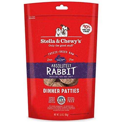 Stella & Chewy’s Absolutely Rabbit Dinner Patties Freeze Dried Dog Food