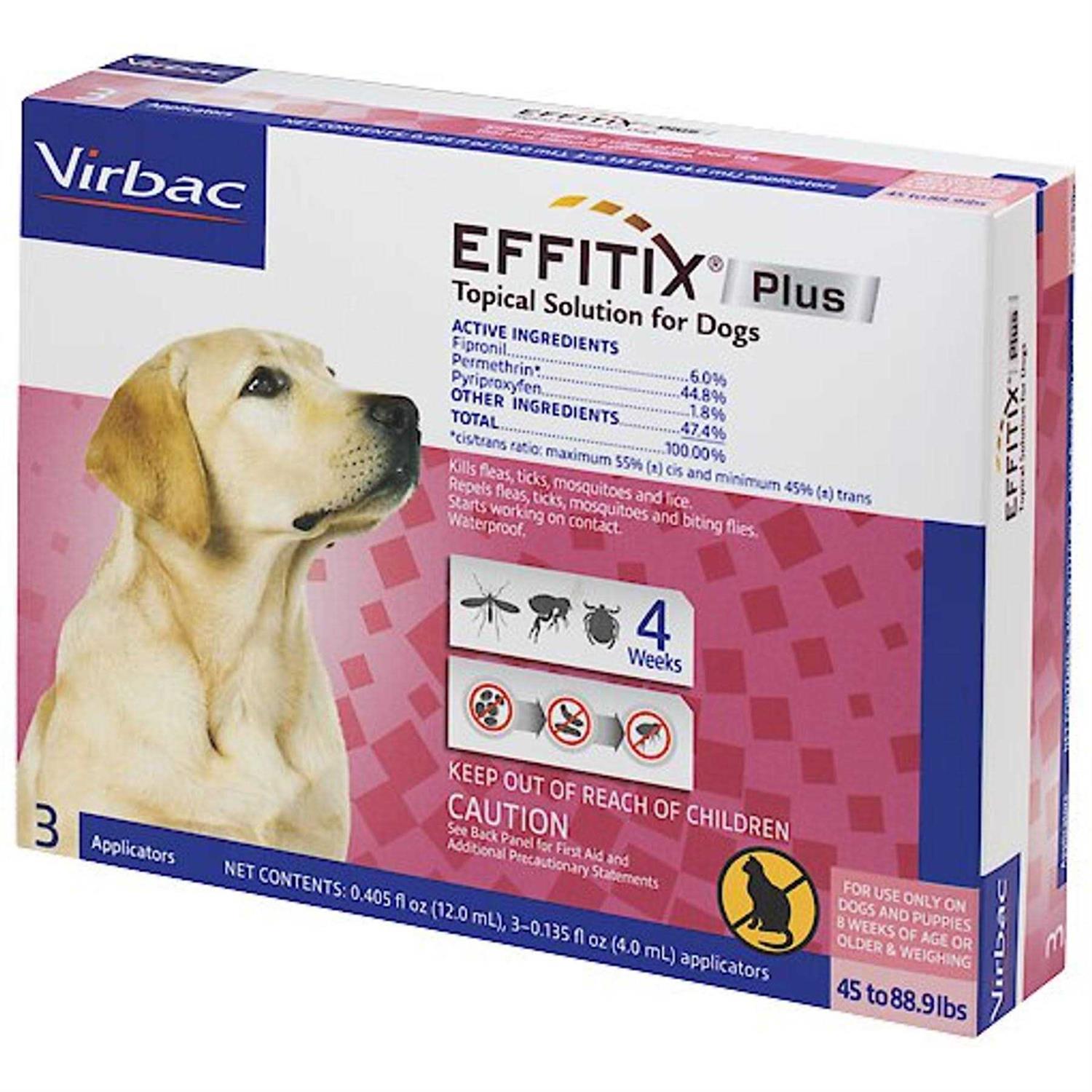 Effitix Plus for Dogs 45-88.9 lbs