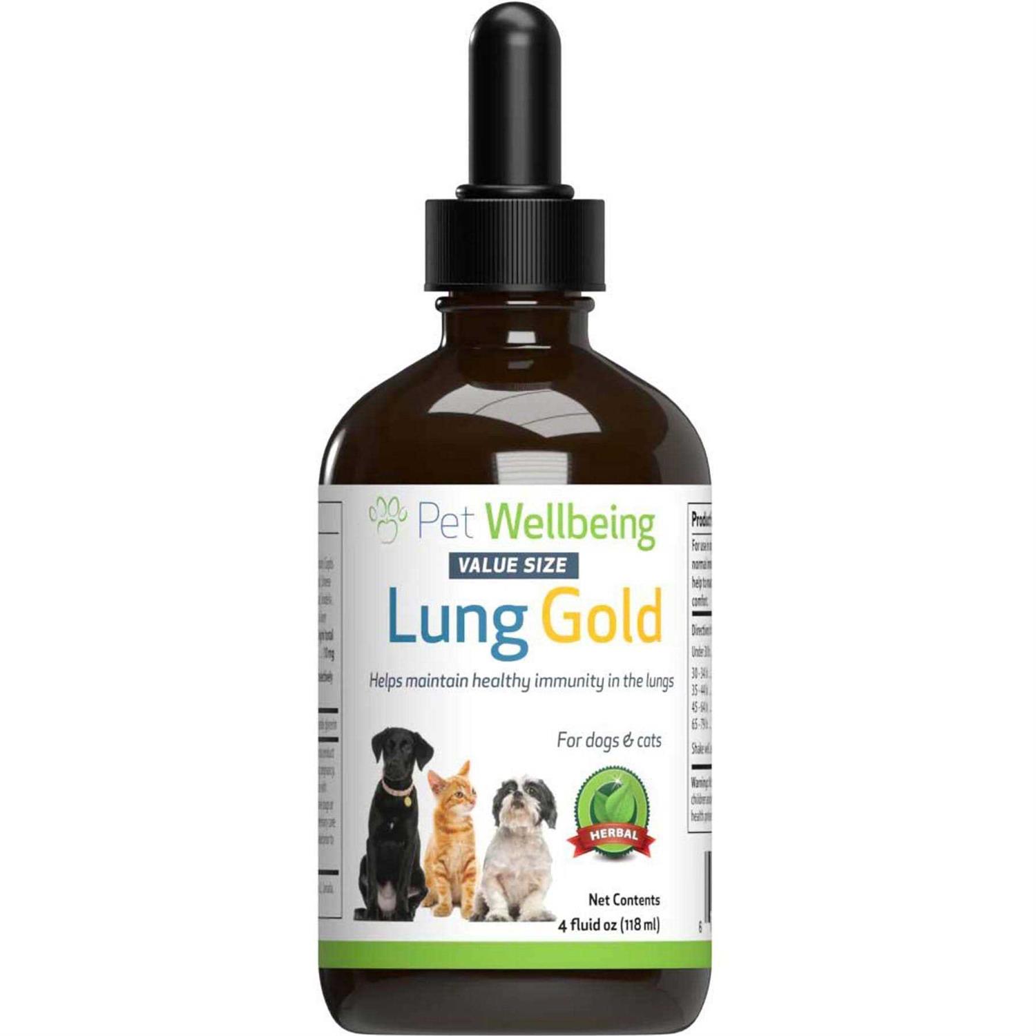 Pet Wellbeing Lung Gold for Cats