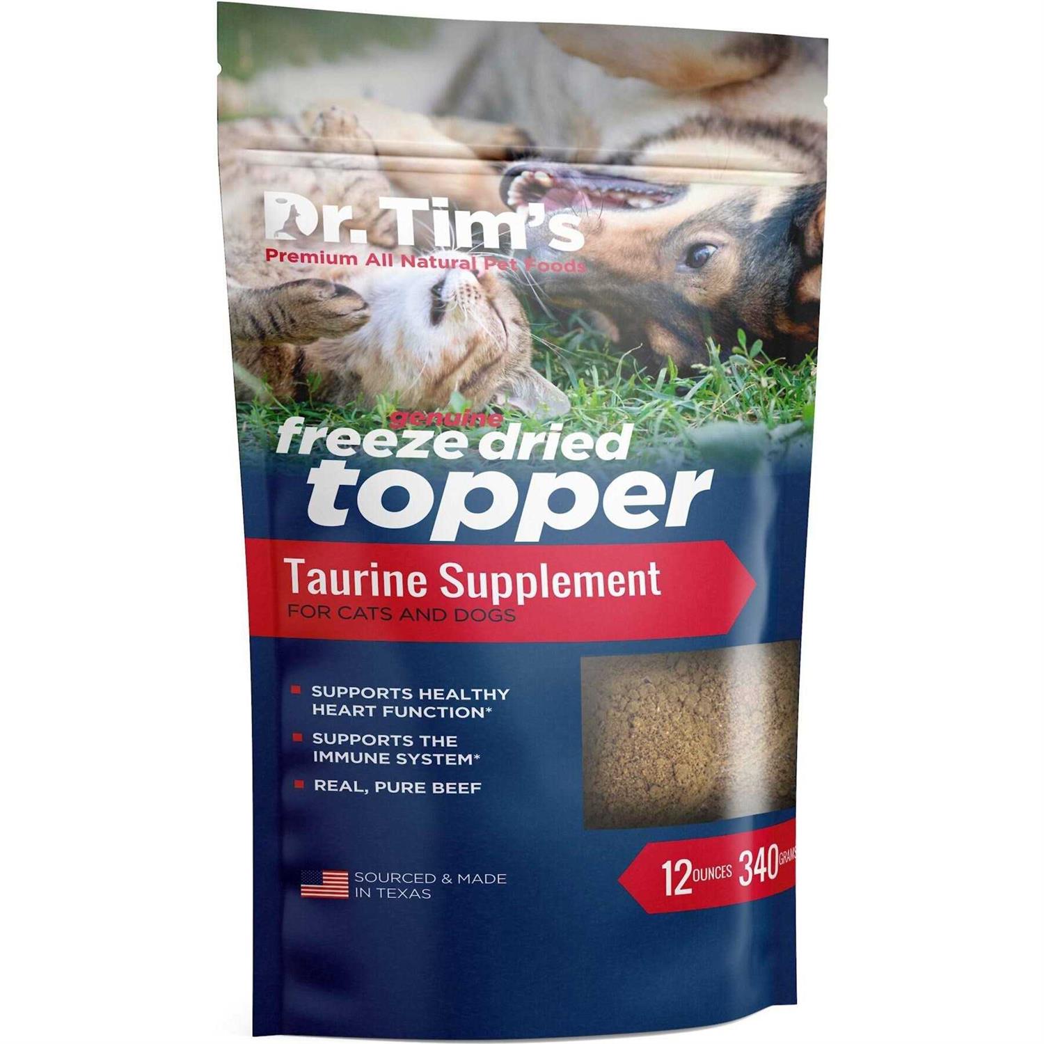 Dr. Tim’s Pet Food Freeze Dried Beef Taurine Topper