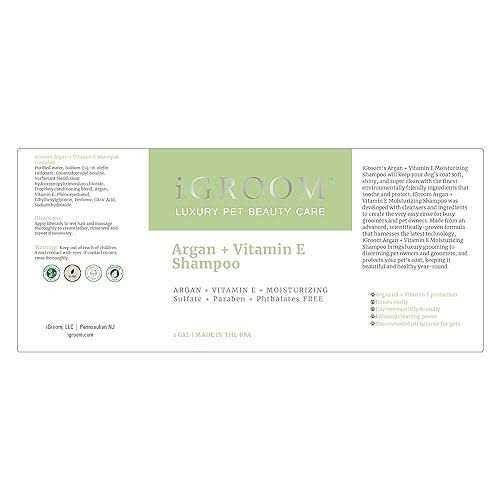 iGroom Argan + Vitamin E Moisturizing Shampoo