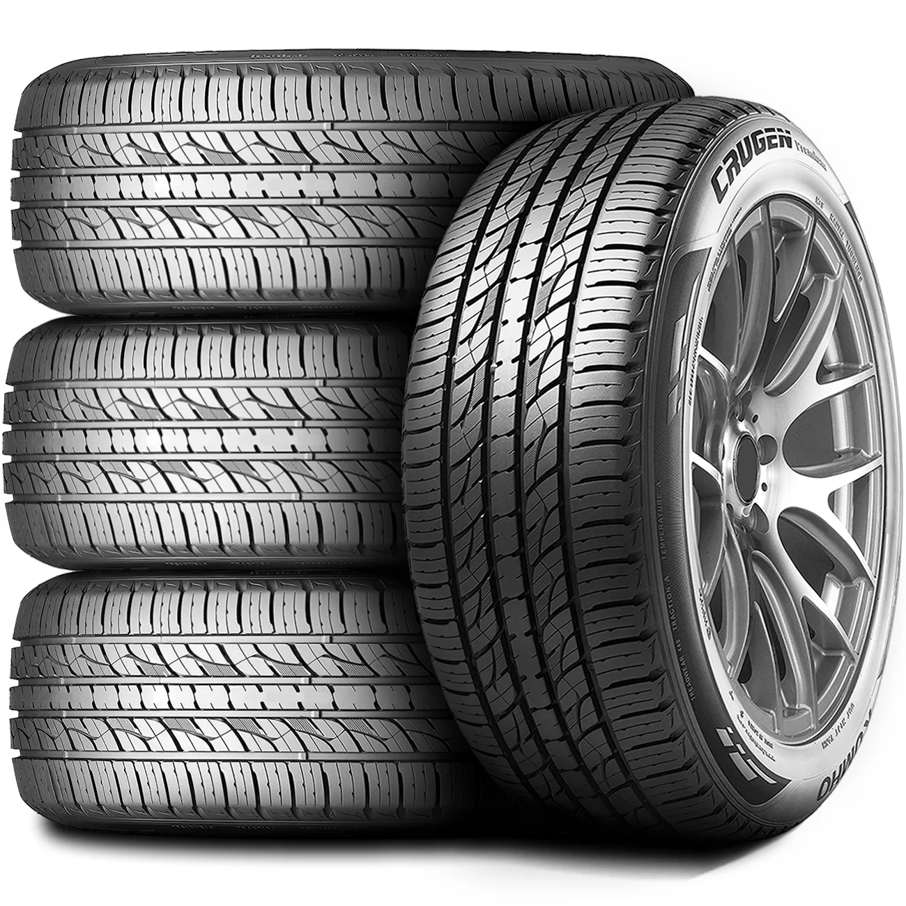 Set of 4 (FOUR) Kumho Crugen Premium 225/60R17 99H (HN) A/S All Season Tires