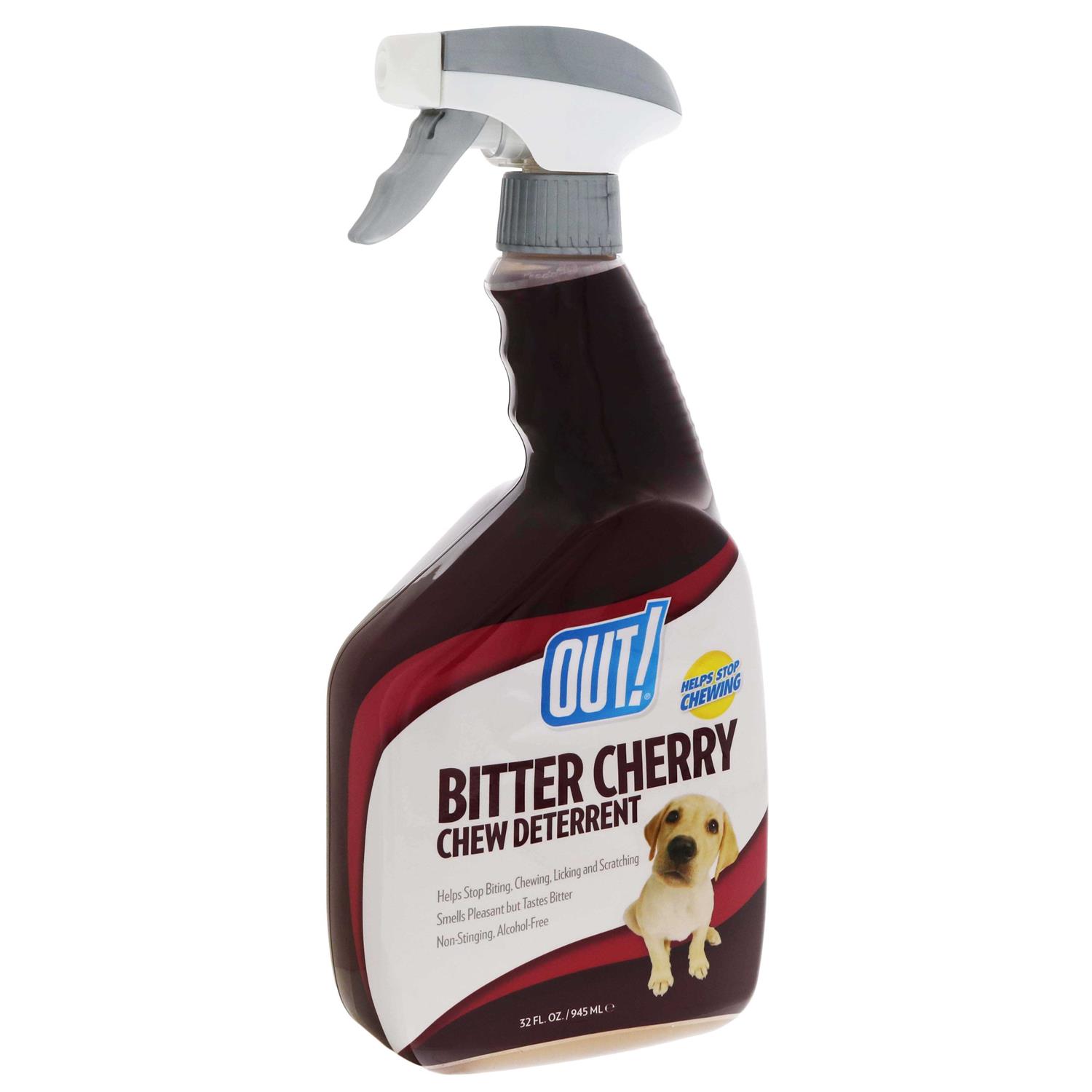 Out! PetCare Bitter Cherry Dog Chew Deterrent, Discourages Licking and Chewing