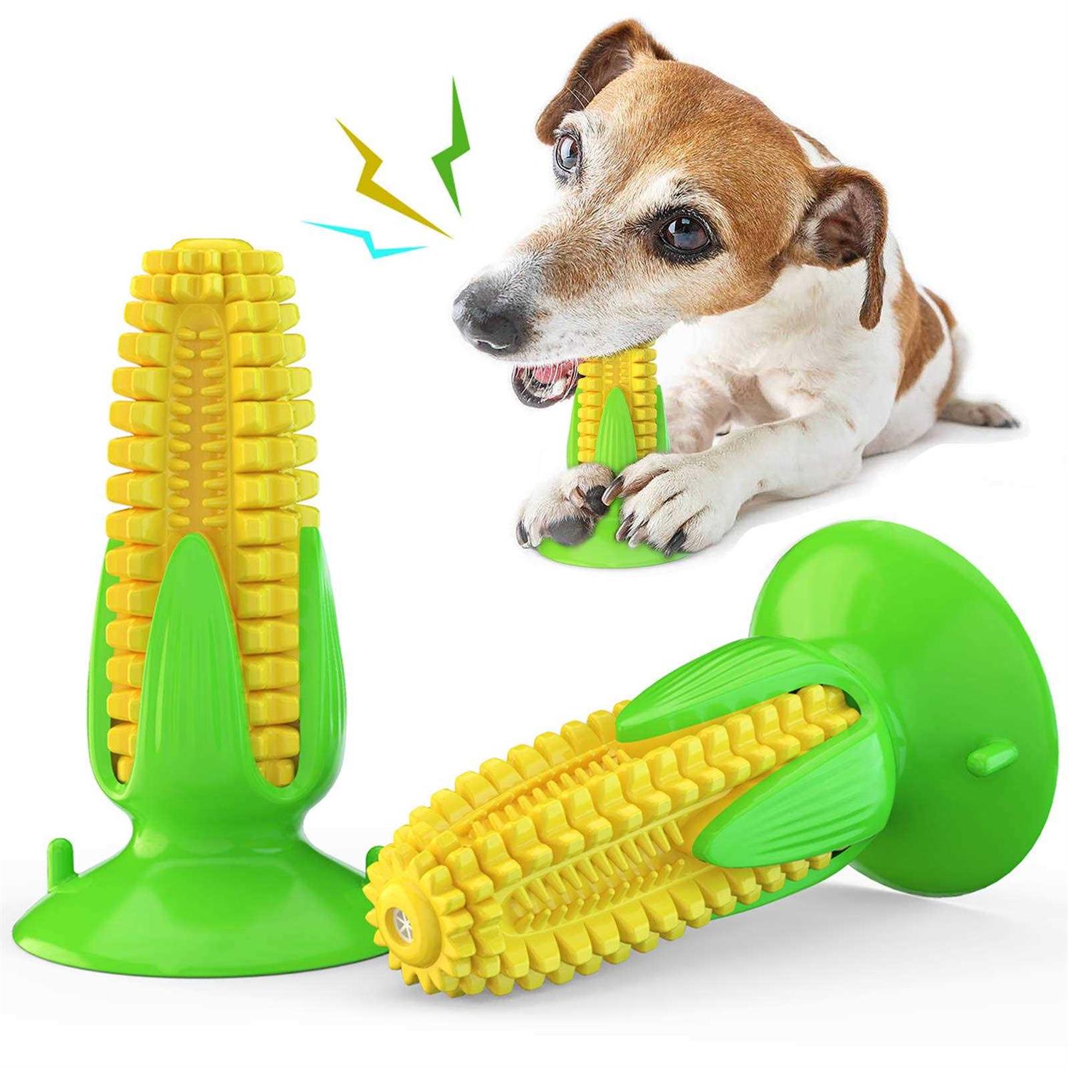Carllg Puppy Teething Chew Toys, Dog Chew Toys Corn Stick Tough Toys for Training and Cleaning Teeth