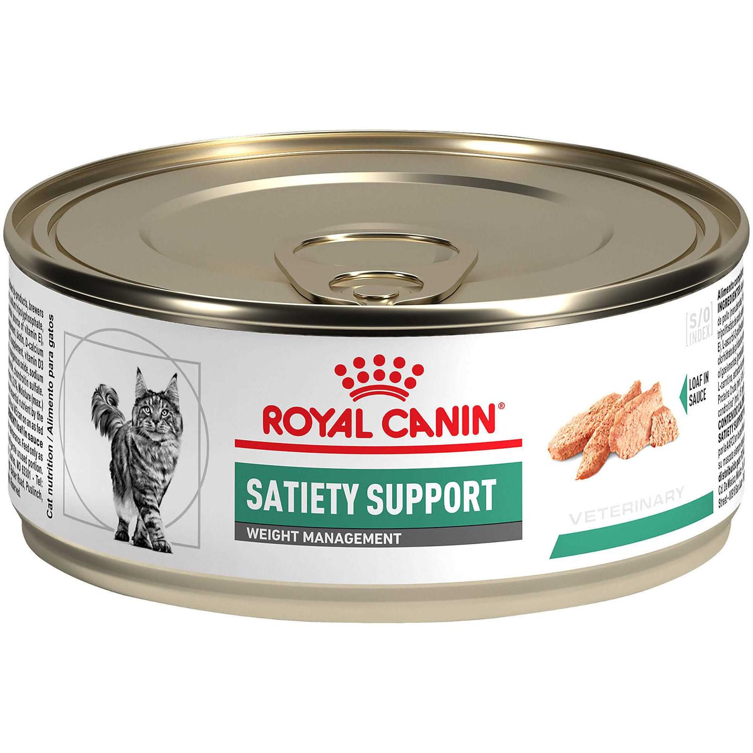 Royal Canin Veterinary Diet Feline Satiety Support Weight Management Adult Cat Loaf in Sauce Wet Food –